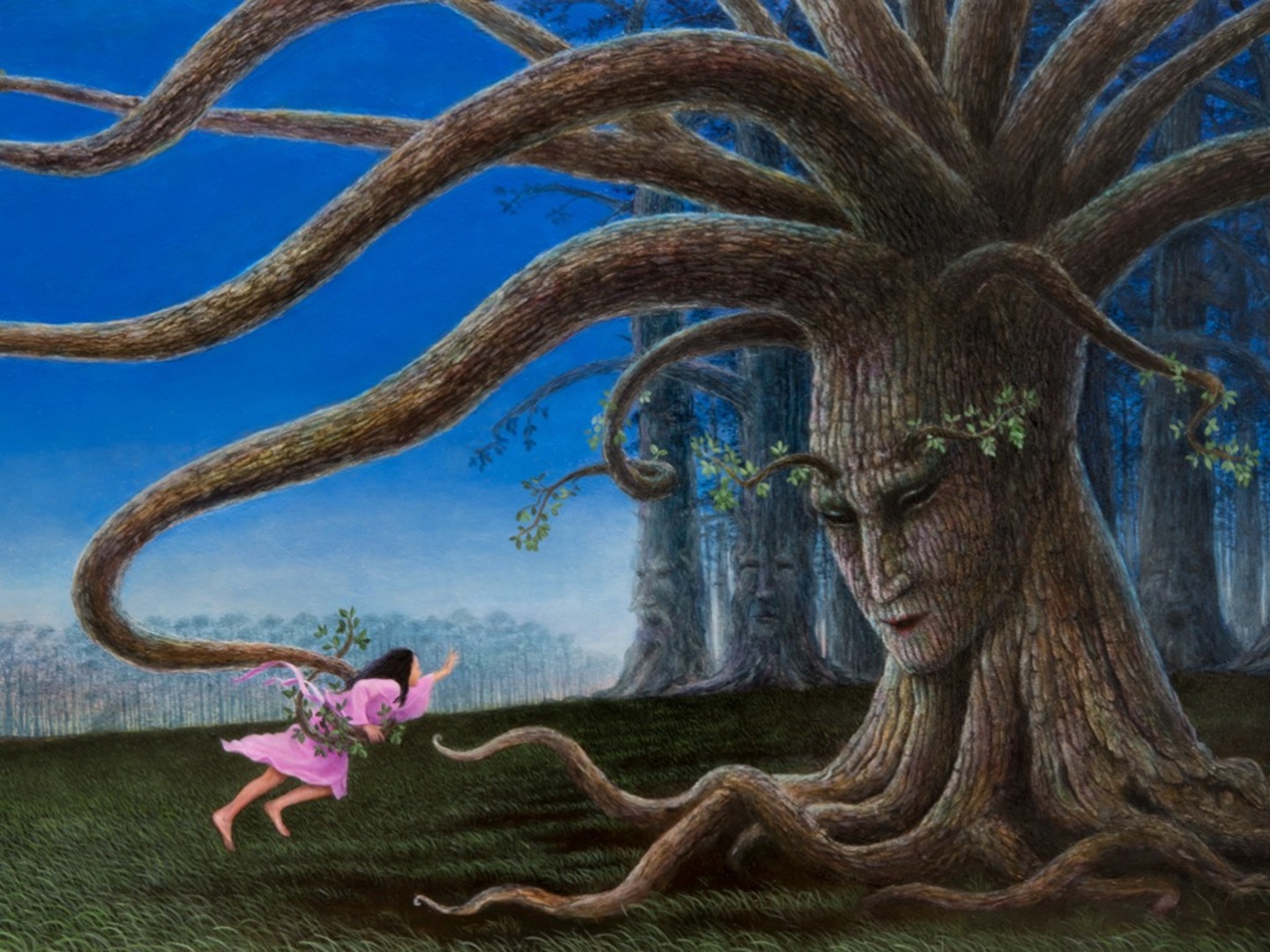 Ai and Tree Illustration